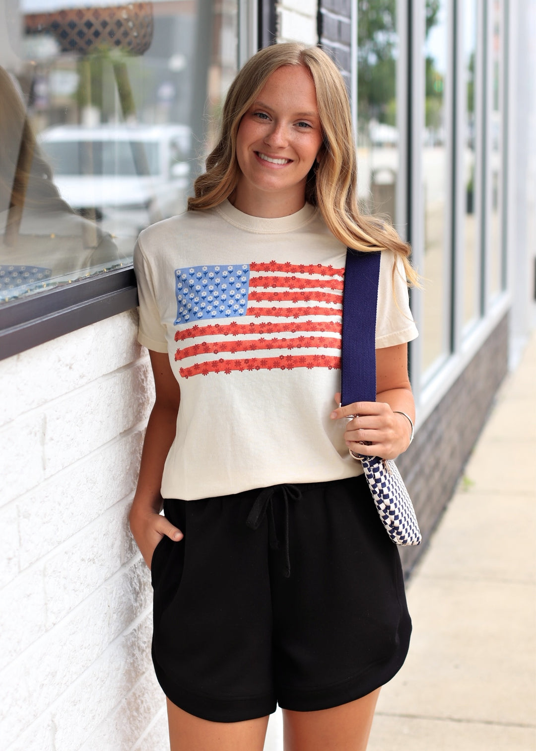 Floral Flag Tee