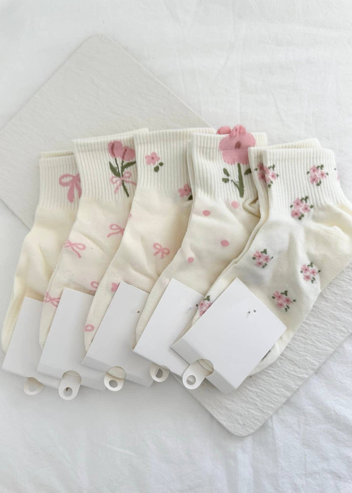 Floral Ankle Socks