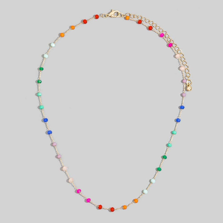 Assorted Dainty Bead Station Chain Necklace