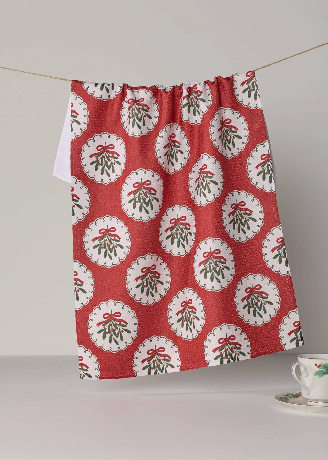Merry Mistletoe Tea Towel - Holiday 2026