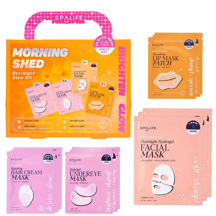 Christmas Holiday Morning Shed Overnight Glow Kit | 12 Piece Gift Set