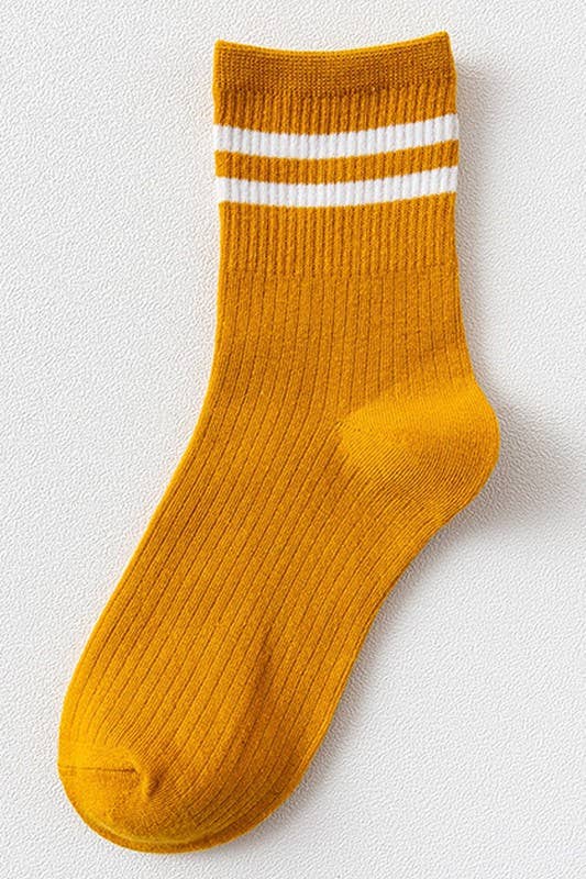 BASIC DAILY CASUAL SOCKS  KHAKIBLACK