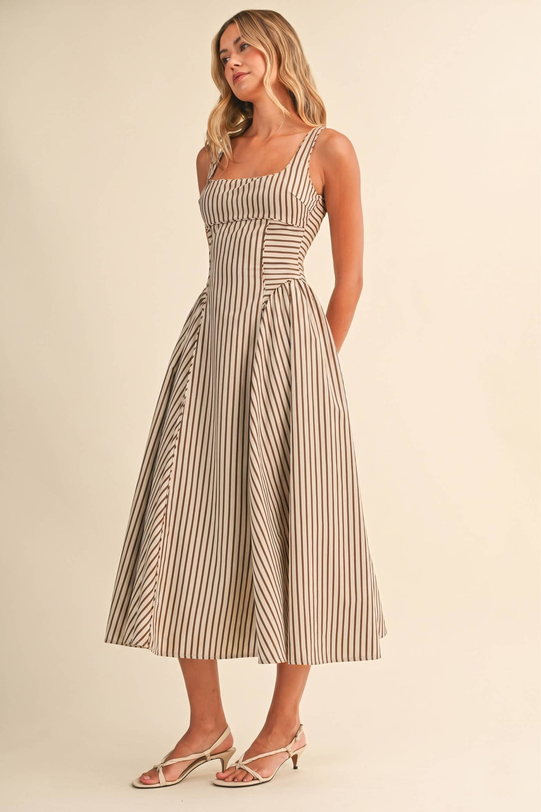 The Capri Midi Stripe Dress