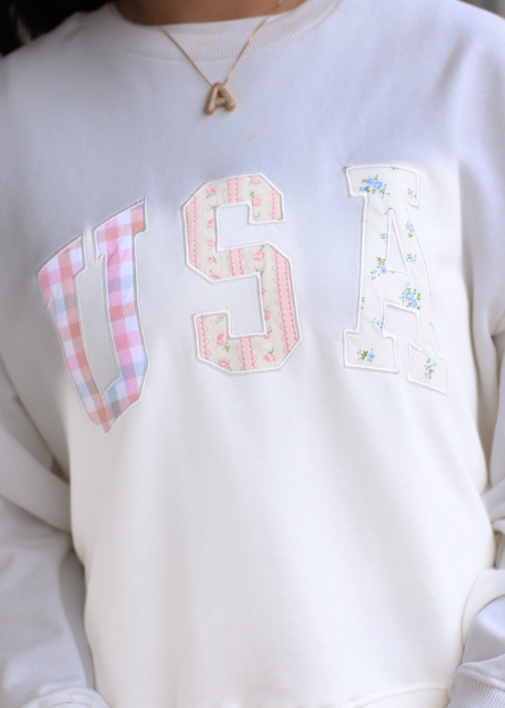 The Patchwork USA Pullover
