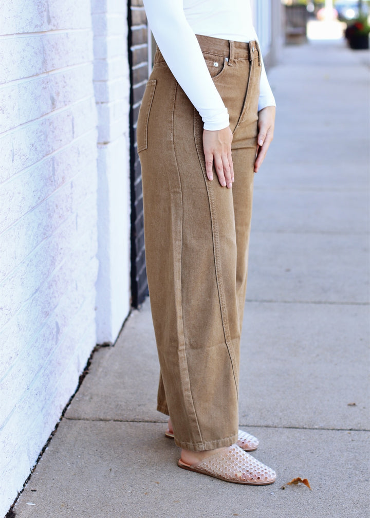 The Vintage Barrel Pant Mid-Rise