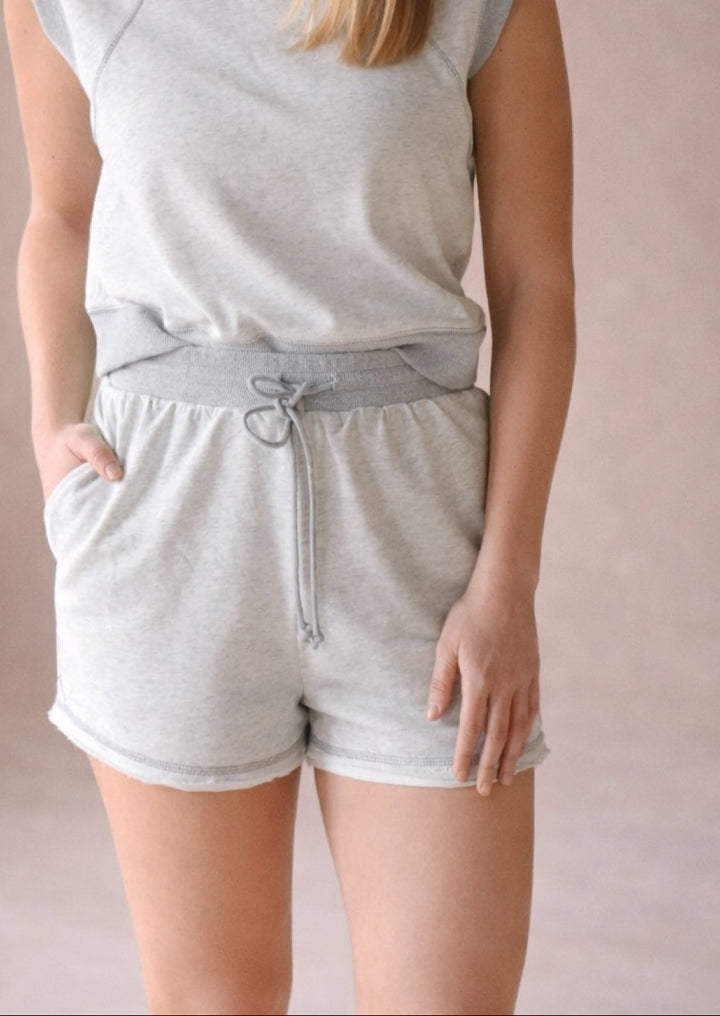 In the Grey Lounge Set Shorts