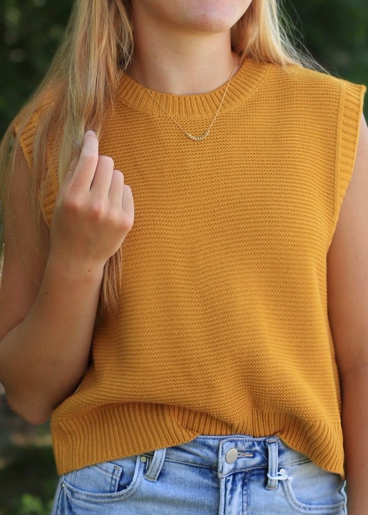 Sunset Tie-Back Knitted Top
