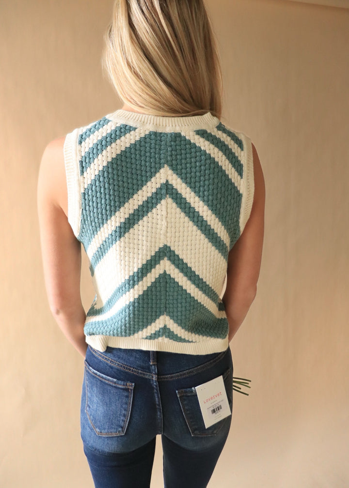 Lilly Chevron Sweater Vest