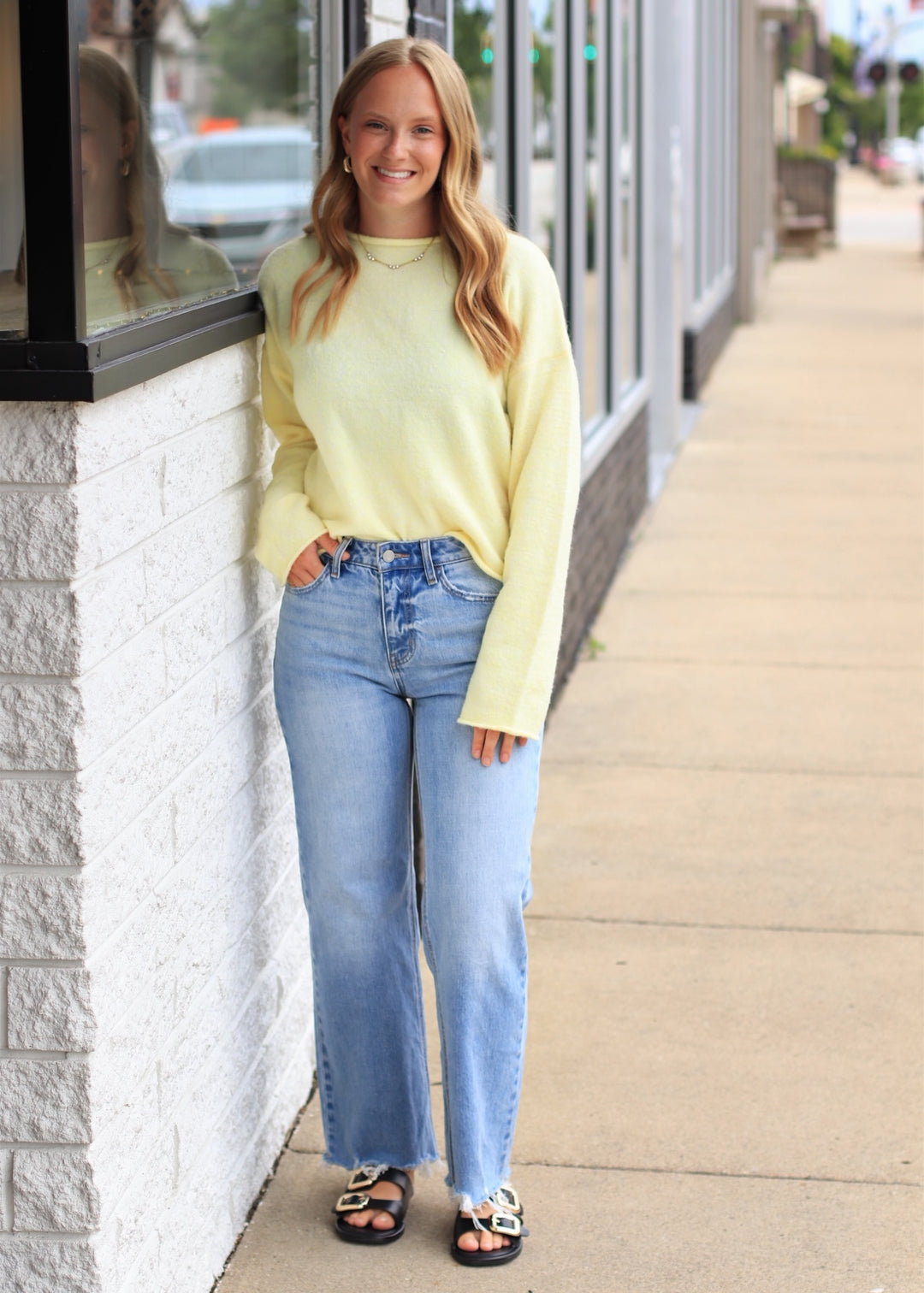 The Winnie Pullover Sweater in Butter