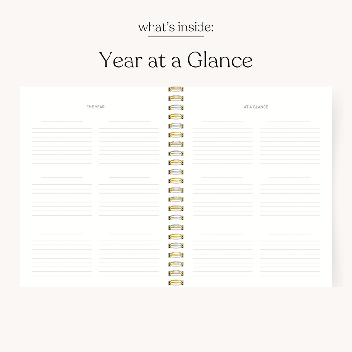 Floral Undated Planner