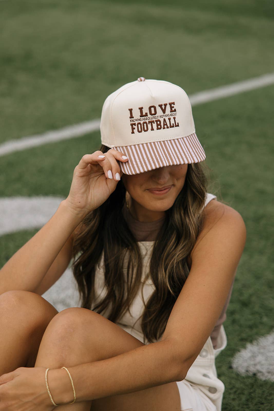 I Love Knowing Absolutely Nothing About Football Striped Hat