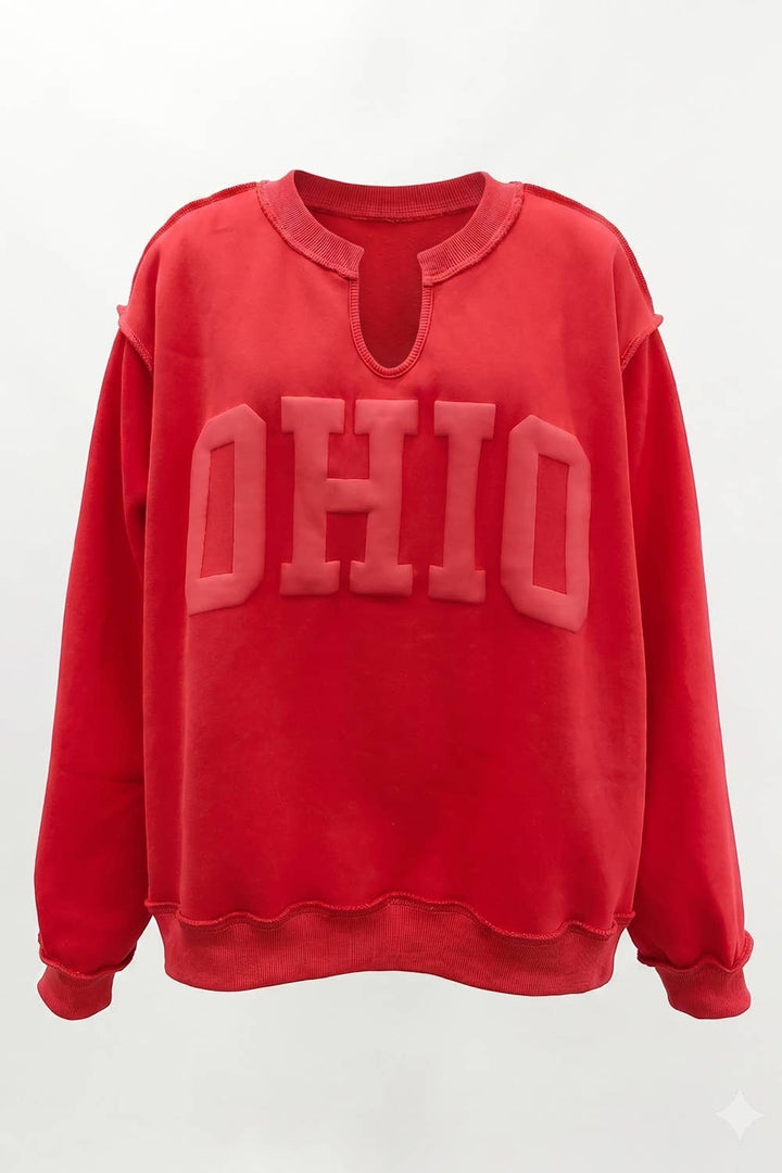 Ohio Embossed V-Notch Sweatshirt
