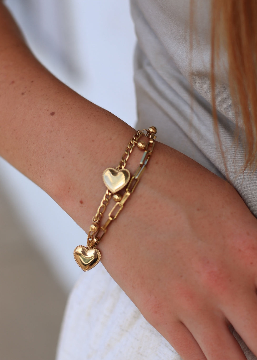 18K Gold Plated Waterproof Stainless Steel Chain Bracelet