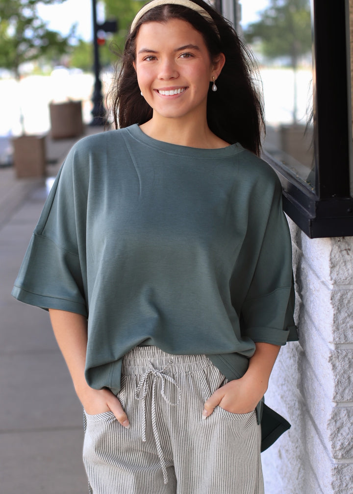 The Evergreen Scuba Top