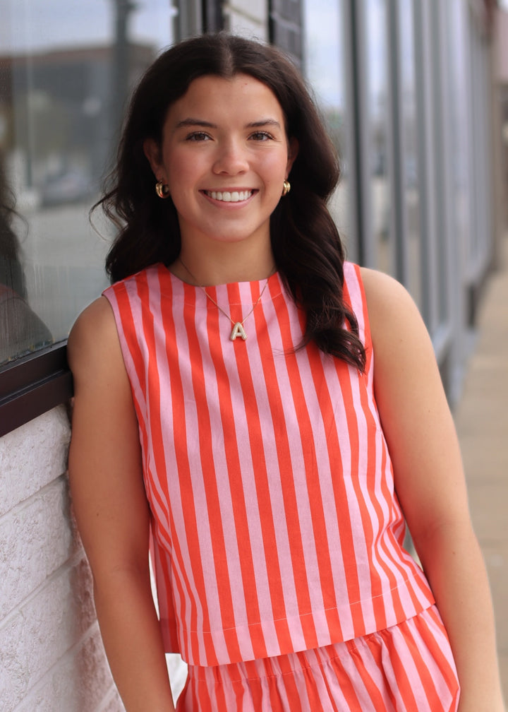 The Sunlit Stripe Tank