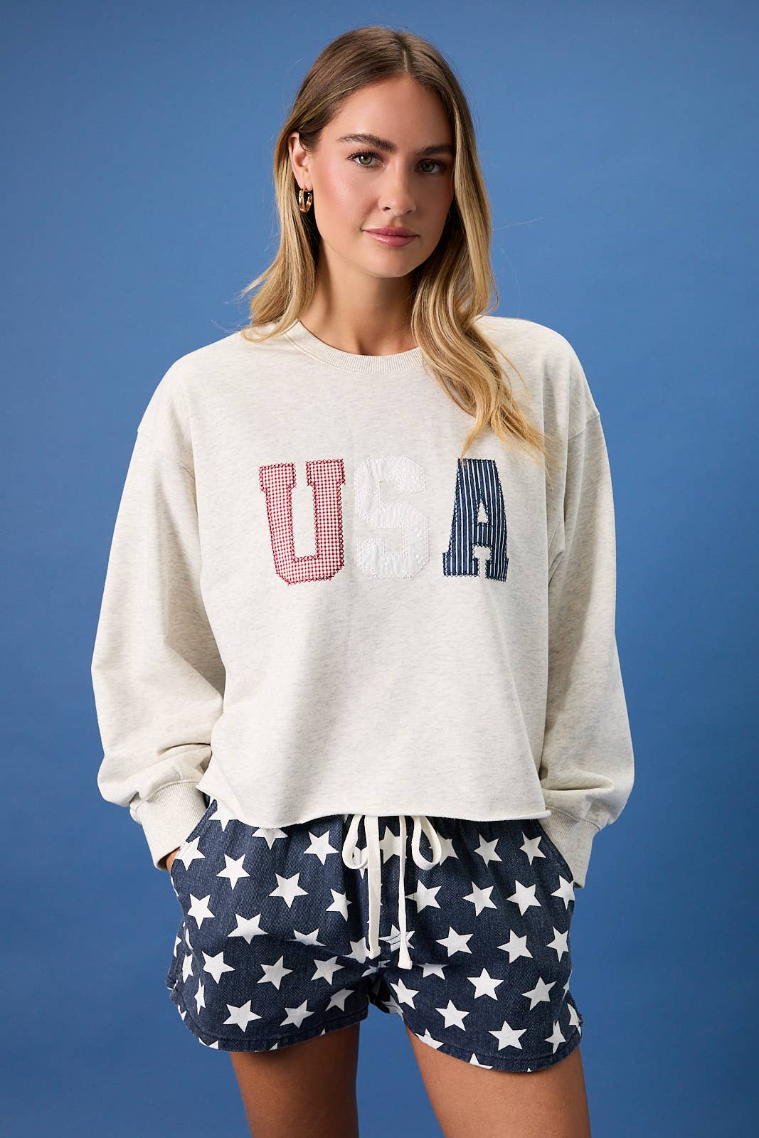 The Gingham USA Sweatshirt 🇺🇸