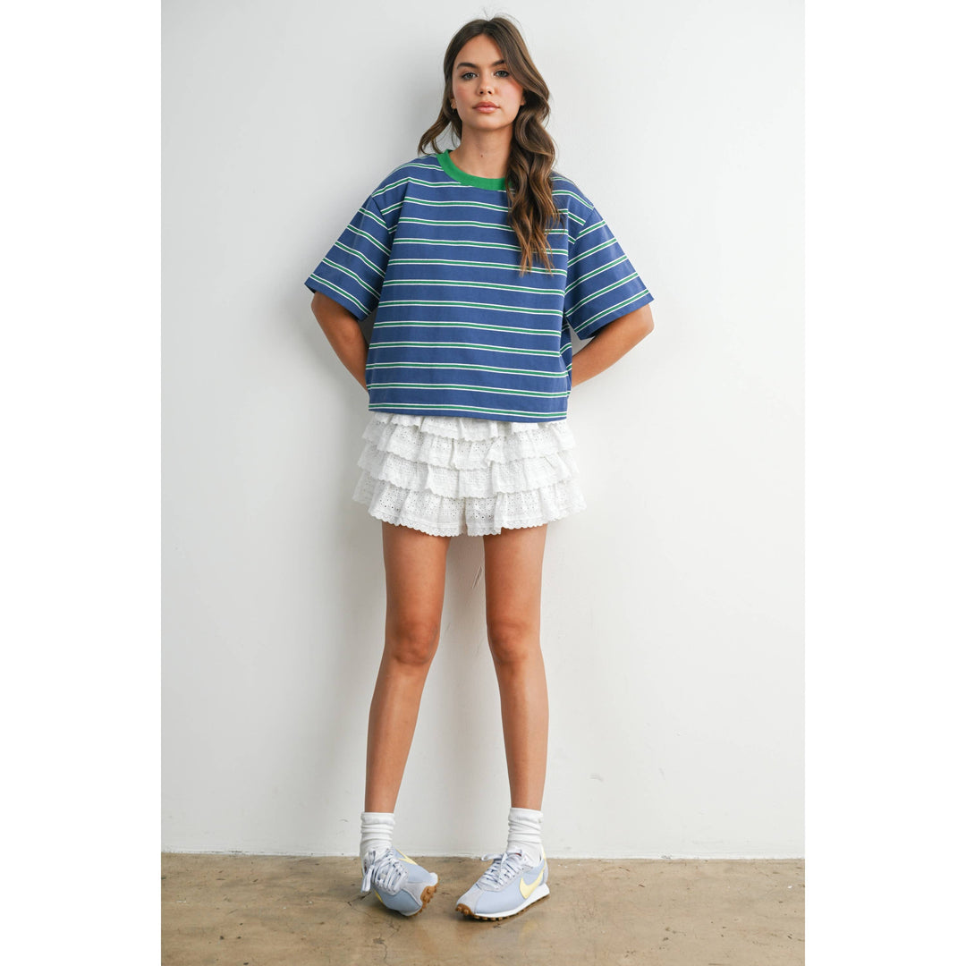 The Cape Cod Striped Boxy Tee
