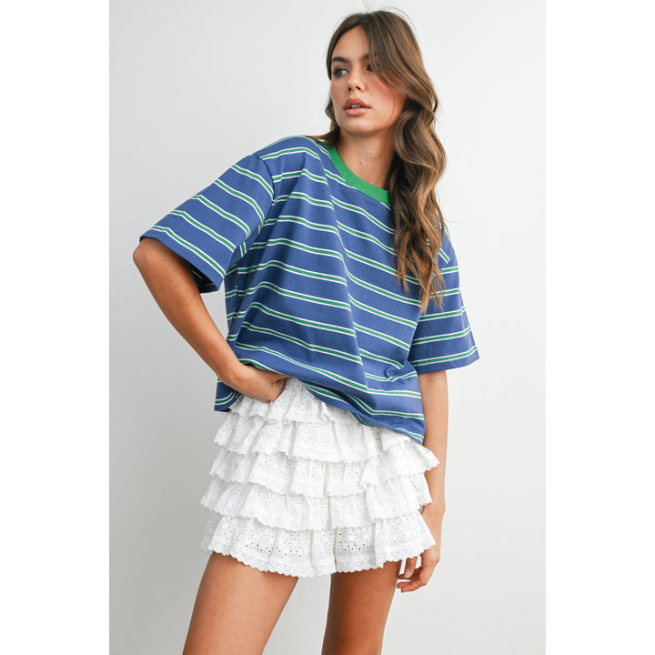 The Cape Cod Striped Boxy Tee