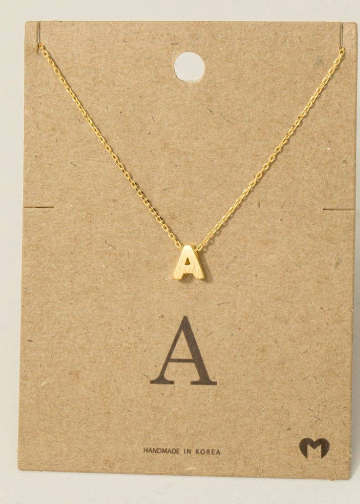 Initial Pendant Necklace