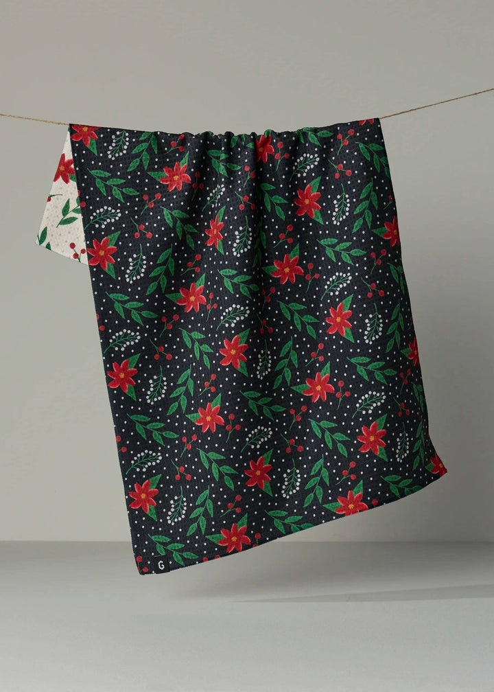 Winter Bloom Luxe Kitchen Towel - Holiday 2026