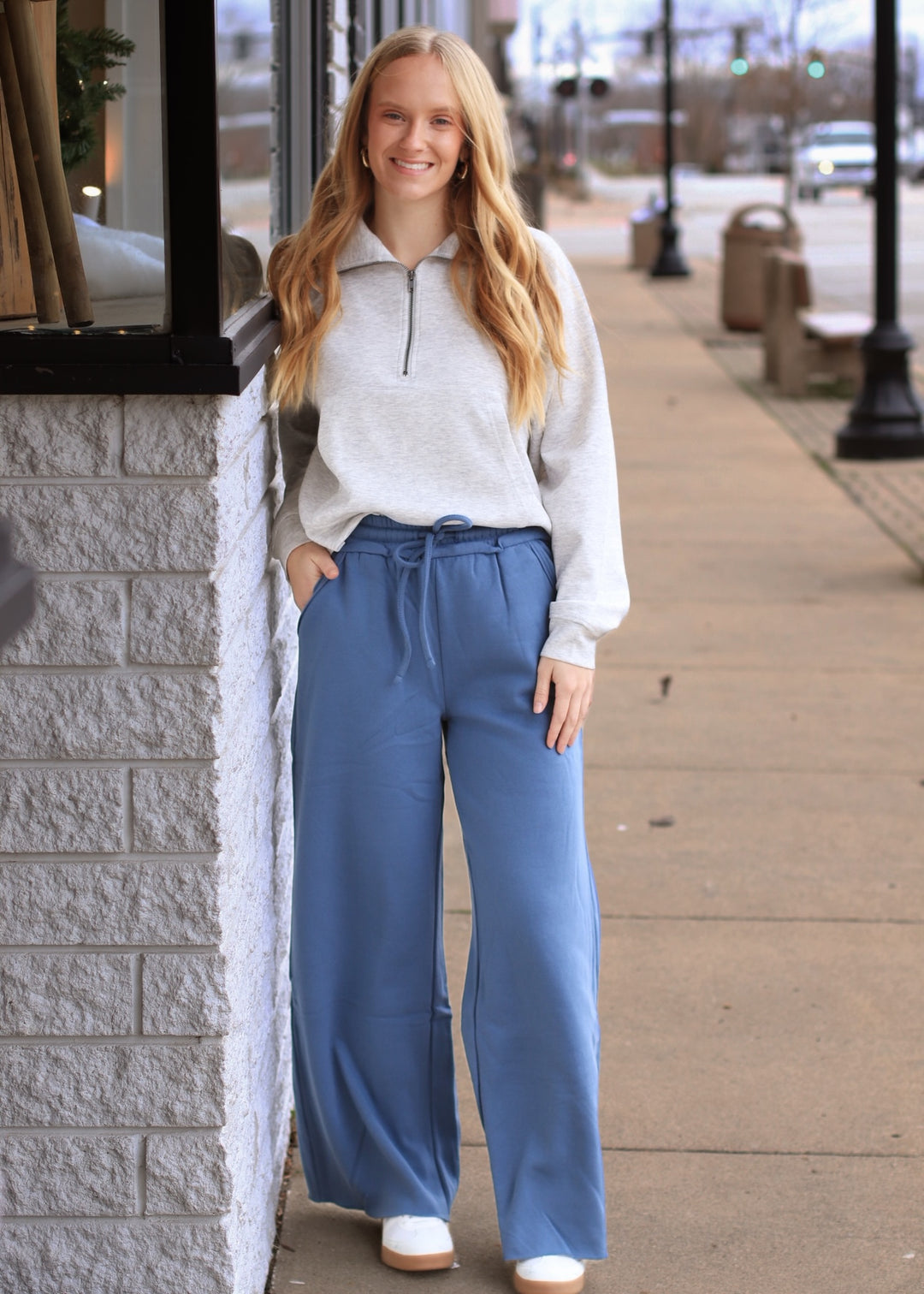 DOORBUSTER The Nest Lounge Pant - Dusty Blue