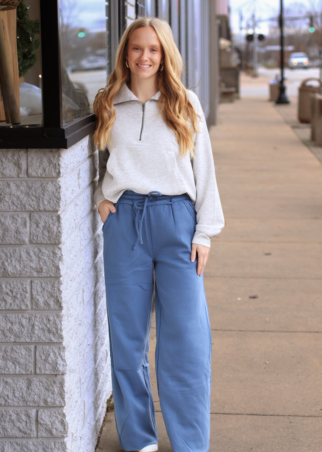 DOORBUSTER The Nest Lounge Pant - Dusty Blue