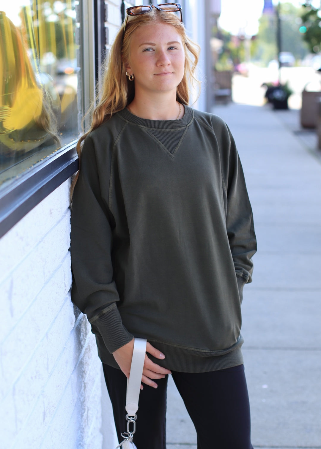 Pocket Perfect Pullover in Olive