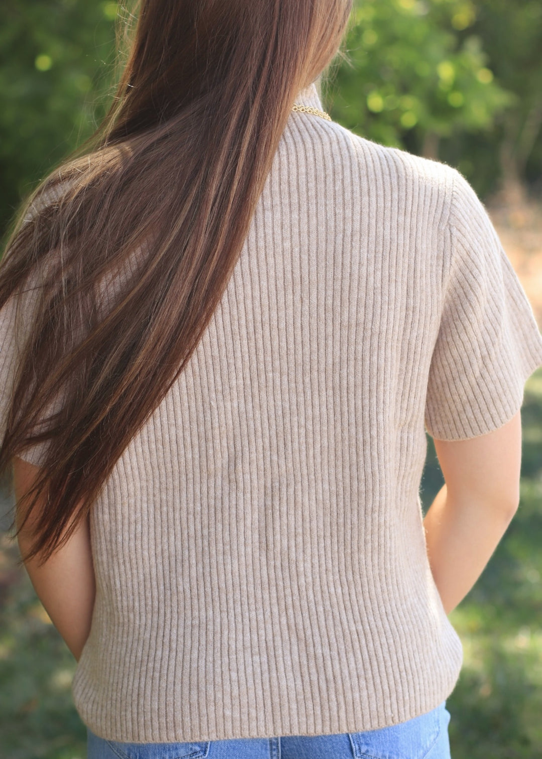Toffee Pocket Knit Sweater
