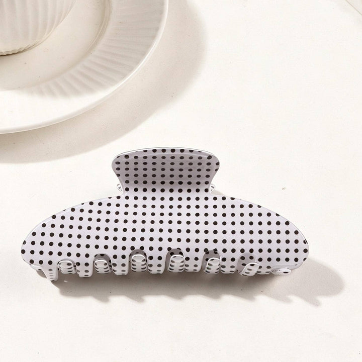 Polka Dot Hair Claw Clip
