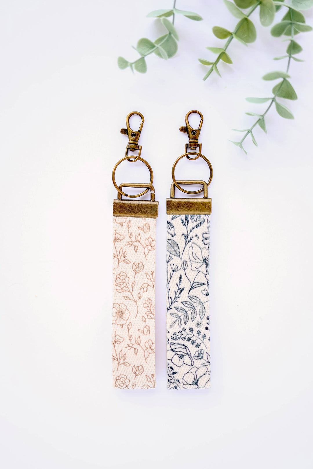 Canvas Wrist Keychain Lanyard, Key Wristlet