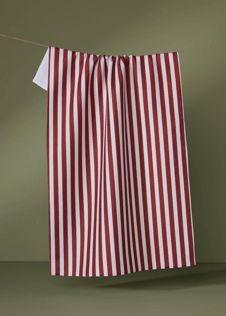 Ribbon Red Tea Towel