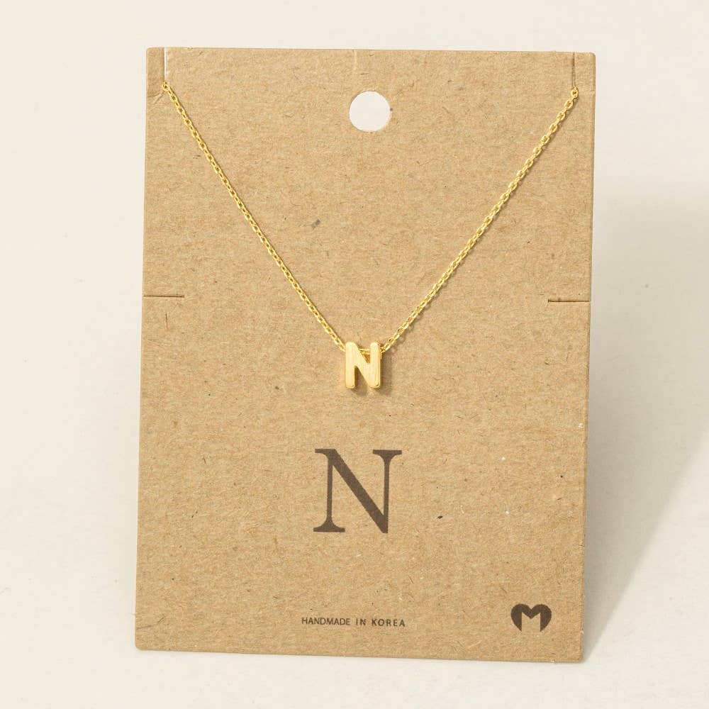 Initial Pendant Necklace