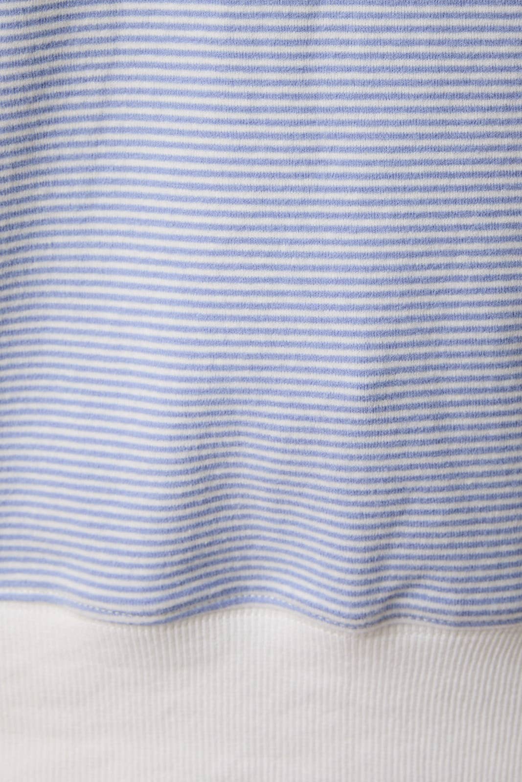 The Sage Cream Stripe Mock Top