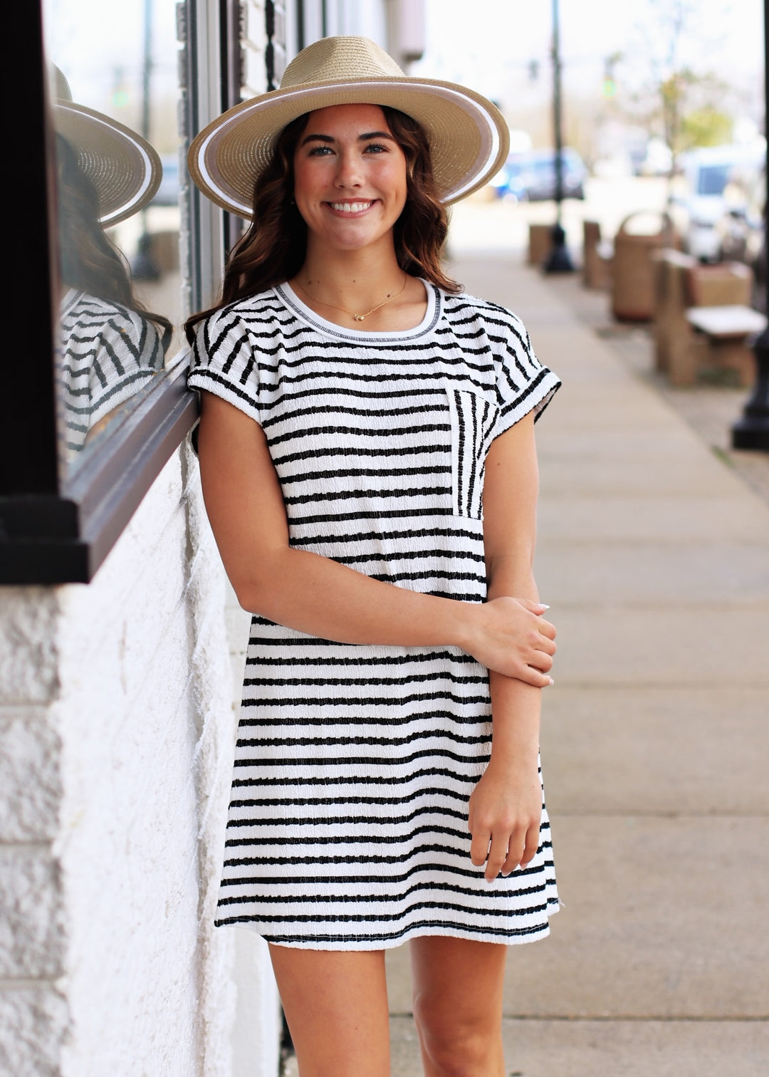 RESTOCK The Check Mate T-Shirt Dress