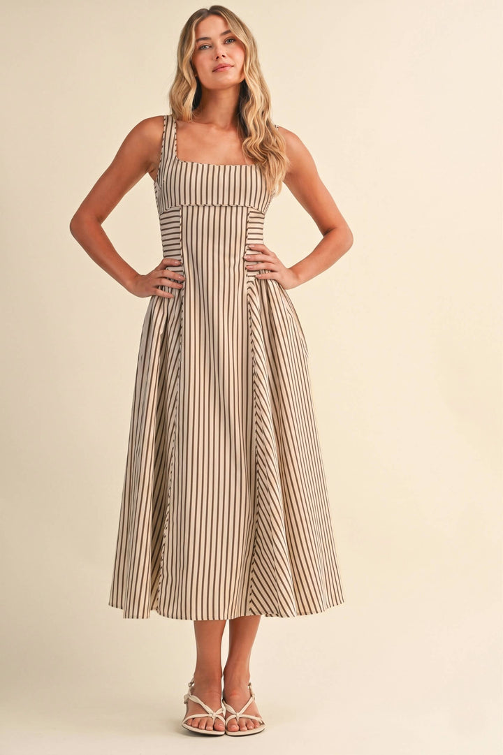 The Capri Midi Stripe Dress