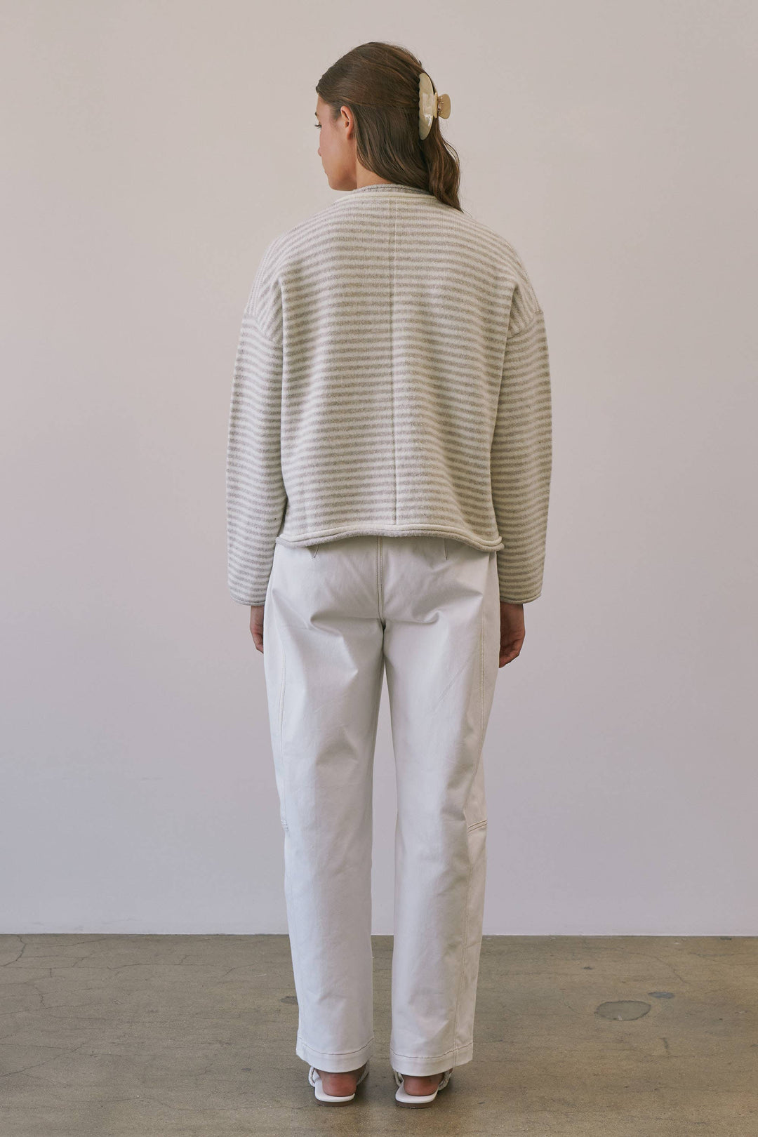 Trina Stripe Contrast Layered Roll Neck Sweater