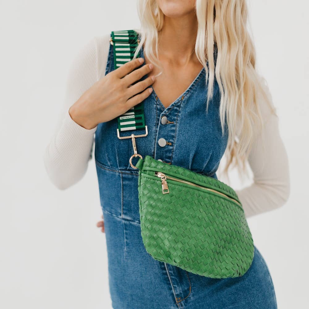 Westlyn Woven Bum Bag in Emerald