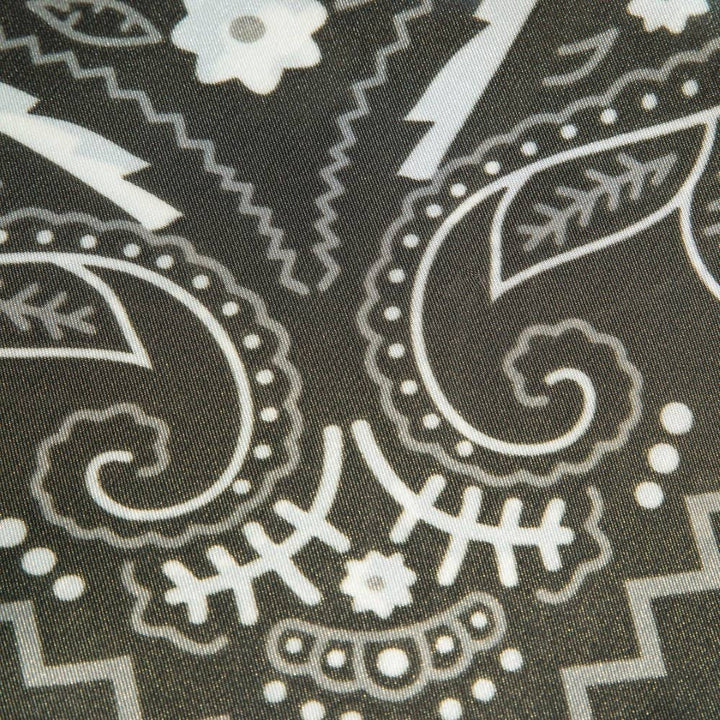 Bandana Paisley Print Satin Square Scarf