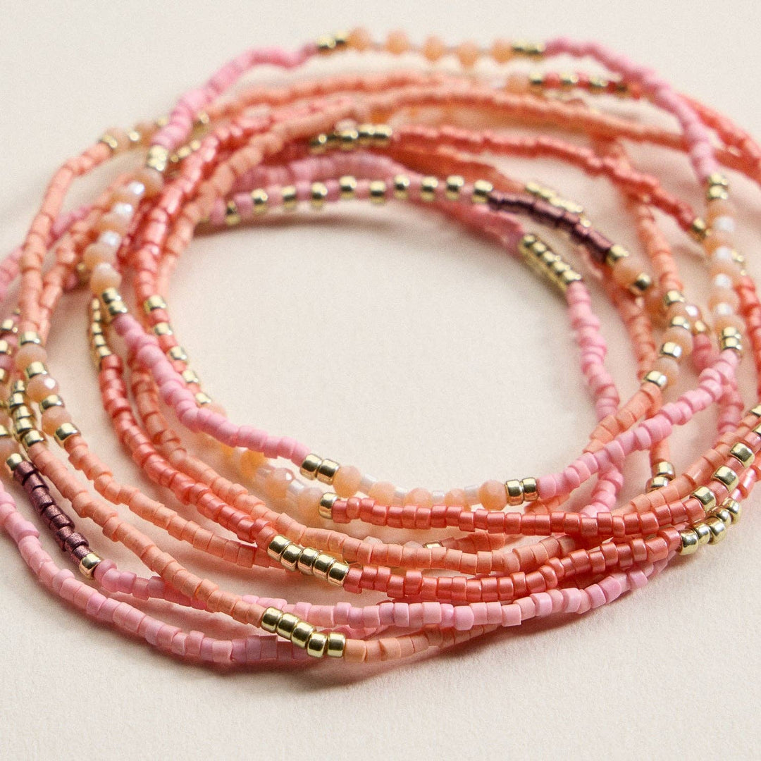 Seed Bead Stretch Bracelet Set | Stackable Bracelets