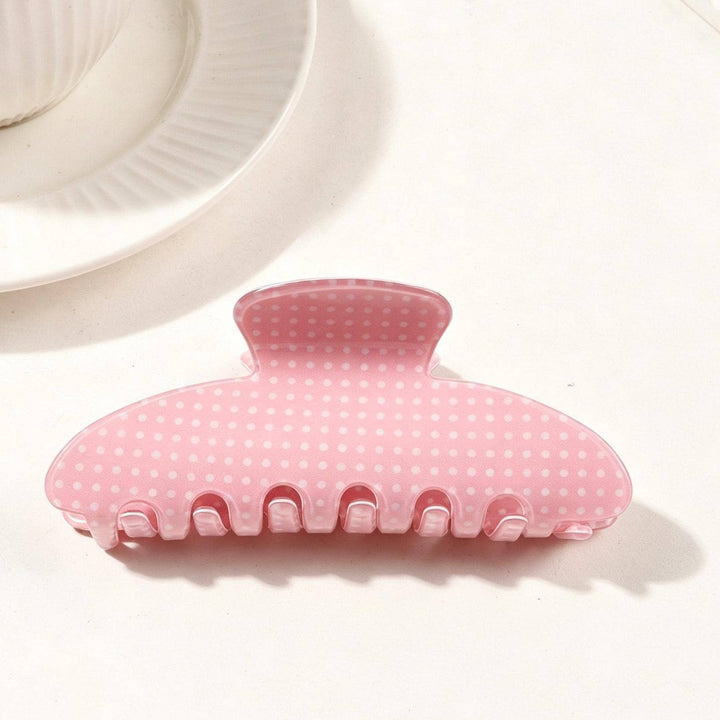Polka Dot Hair Claw Clip