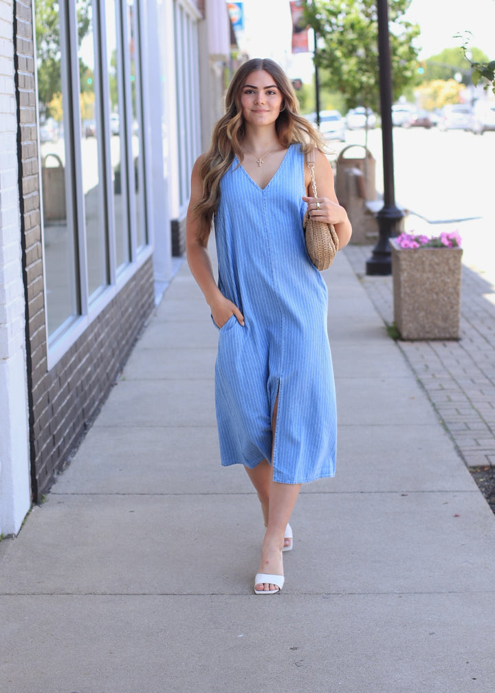 The Lakeside Stripe Midi