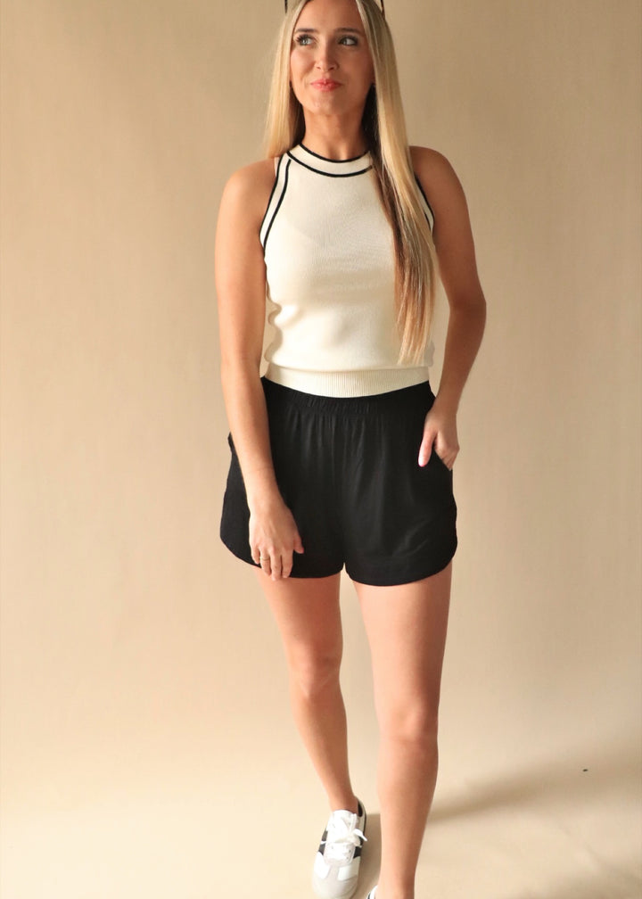 Butter Soft Shorts in Black