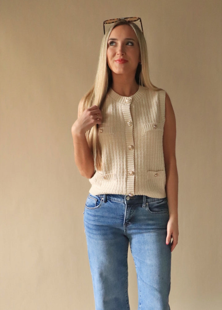 Natural  Gold Charm  Vest