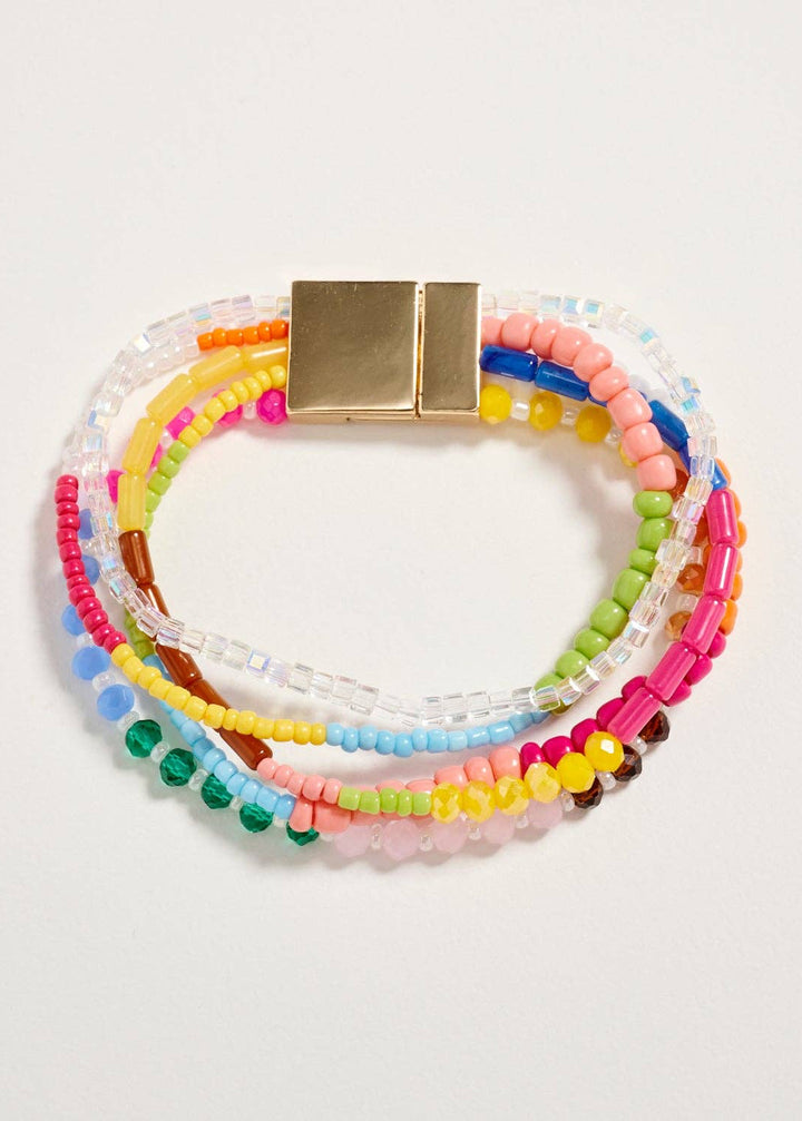 Boho Stack Stretch Bracelet in Multi