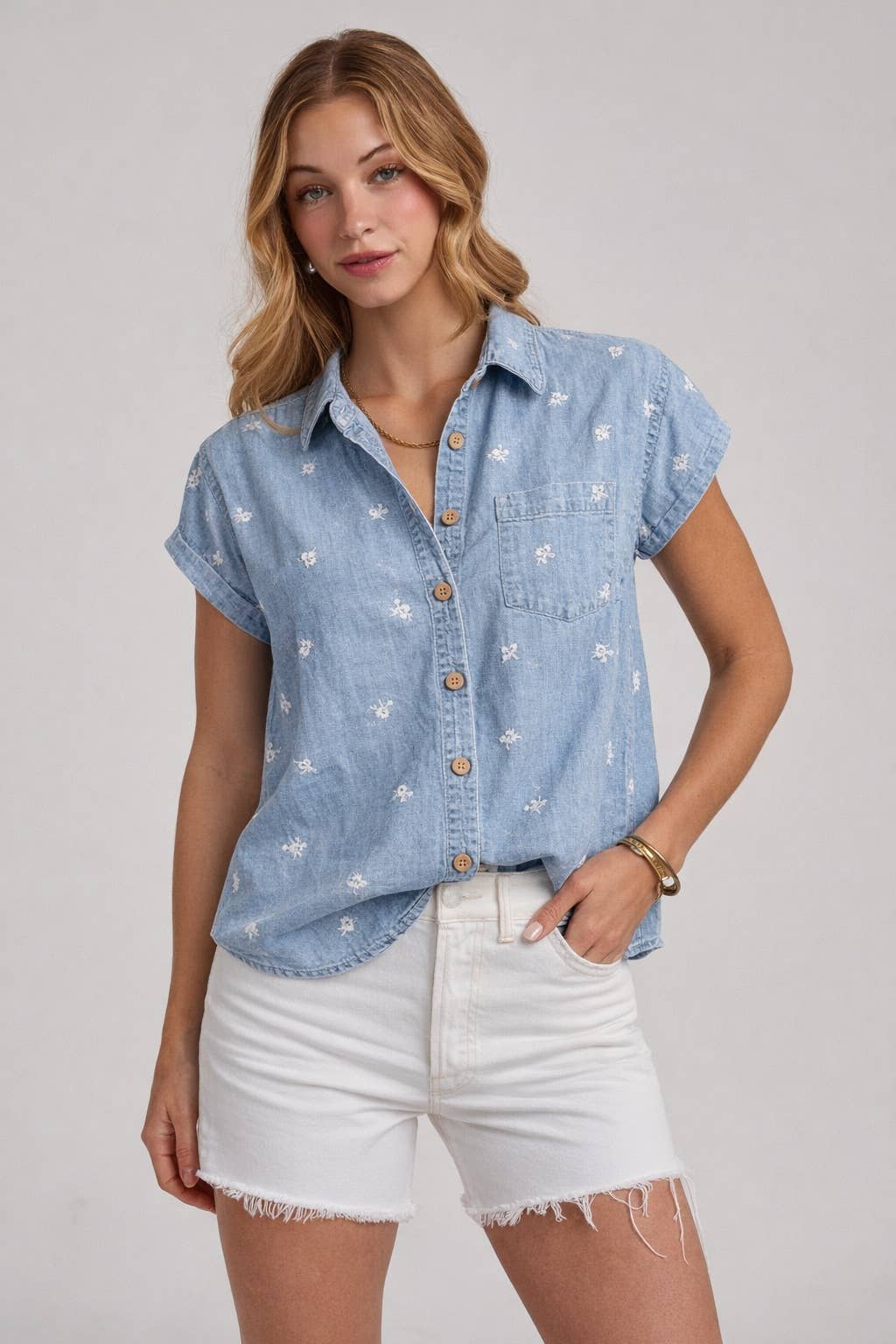 The Daisy Days Chambray Top