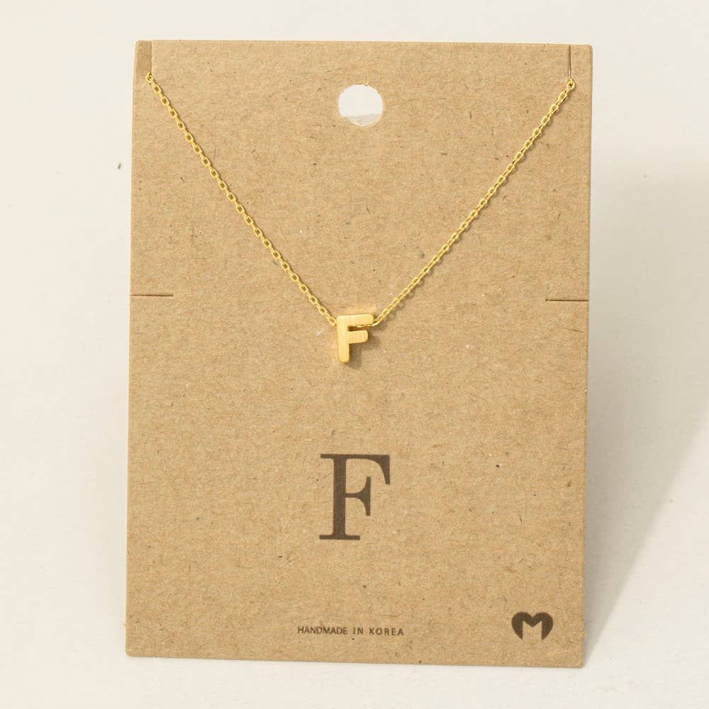 Initial Pendant Necklace