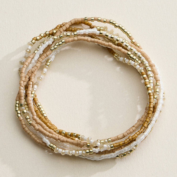 Seed Bead Stretch Bracelet Set | Stackable Bracelets