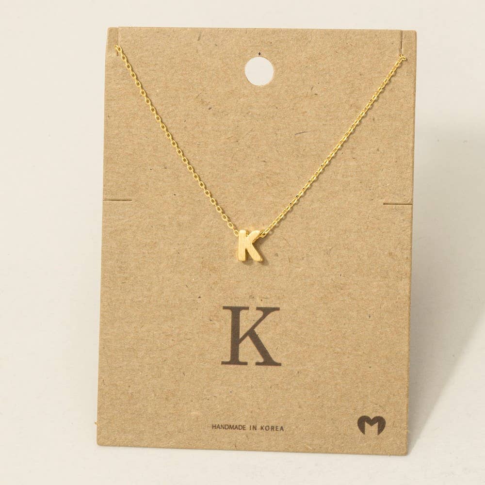 Initial Pendant Necklace