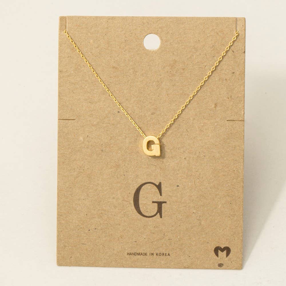 Initial Pendant Necklace