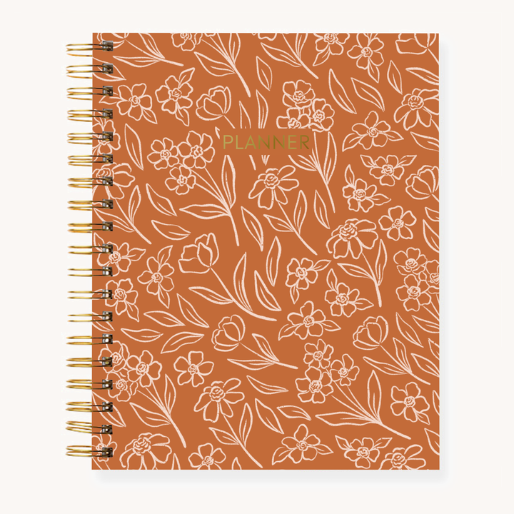 Floral Undated Planner